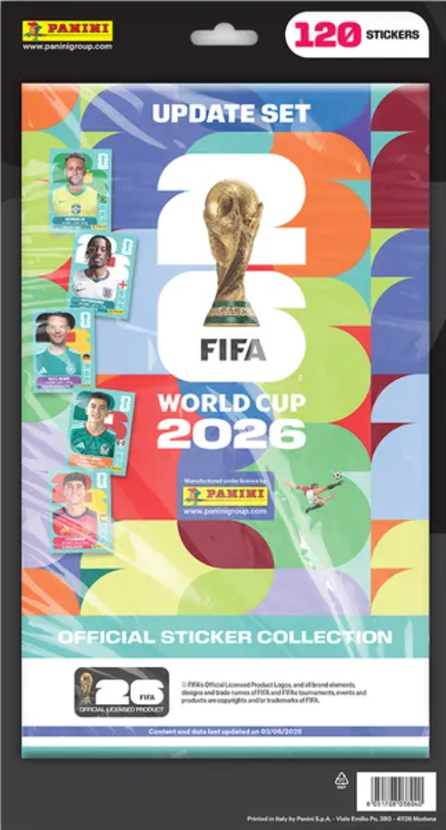 UPDATE SET WC 20226 ALBUM STICKERS